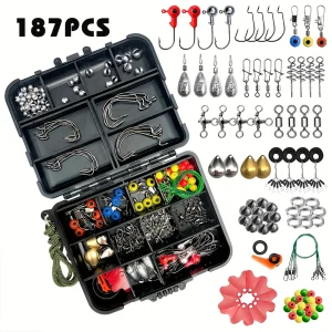 187pcs Ultimate Fishing Kit Set