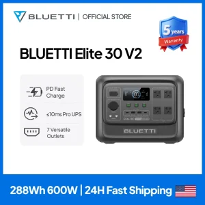 BLUETTI Elite 30 V2 600W Portable Power Station