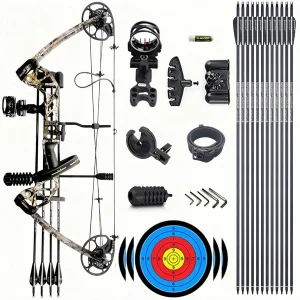 Adjustable Right Hand Compound Bow  Set