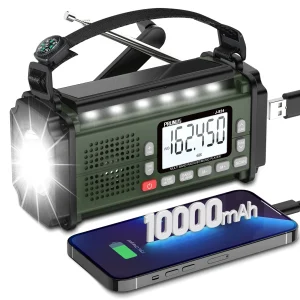 PRUNUS 924 10000mAh Hand Crank Radio,